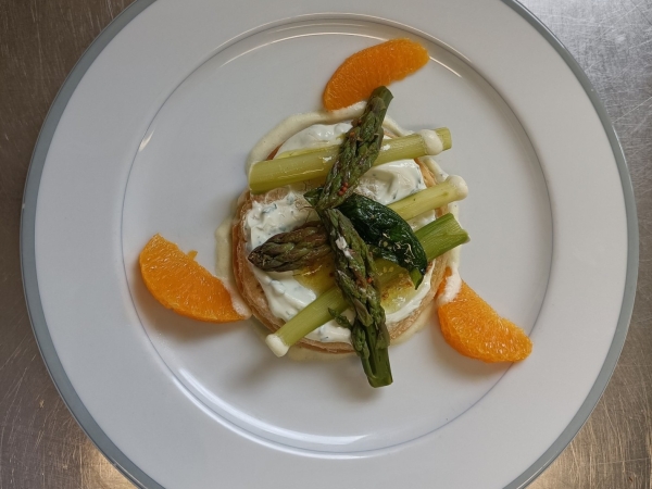 La recette du mois : Tartelette ricotta basilic asperges et citron vert
