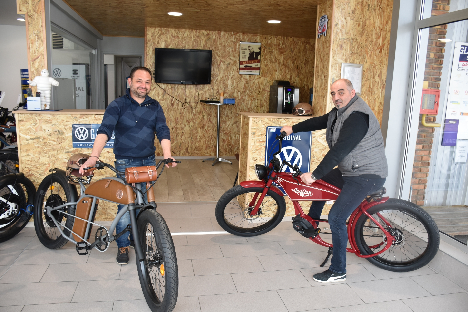 Le garage Cheminal prend la voie du vélo électrique vintage