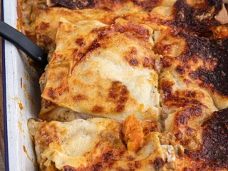 Recette : Lasagnes butternut et champignons
