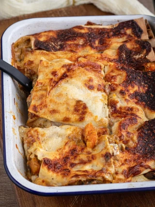 Recette : Lasagnes butternut et champignons